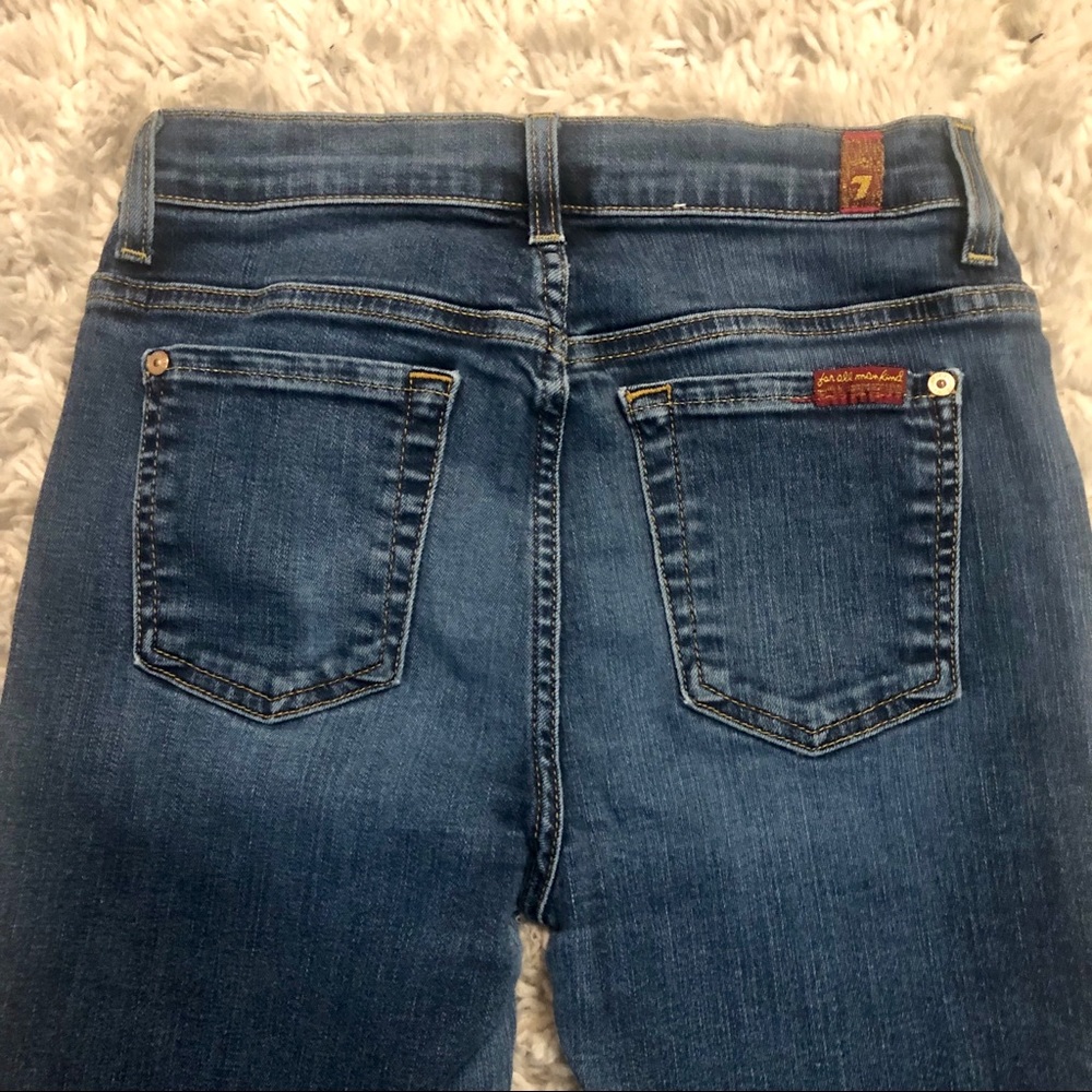 7 For All Mankind Skinny High Waisted Denim